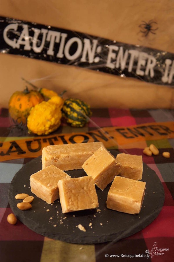 Erdnussbutter Fudge - Perfektes Halloween Naschwerk