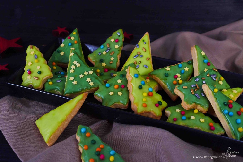 Rooibos Weihnachtstannen - Plätzchen mit Tee Aroma