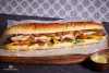 Sandwiche mit Honig-Senf-Sauce