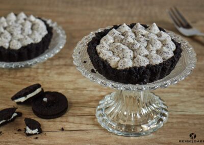 Cremige Mohntartelettes mit Oreoboden
