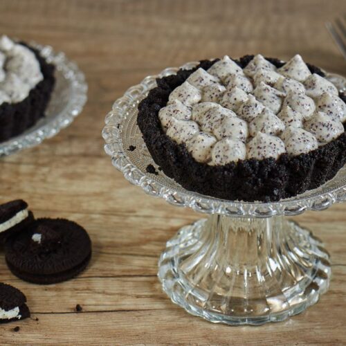 Cremige Mohntartelettes mit Oreoboden