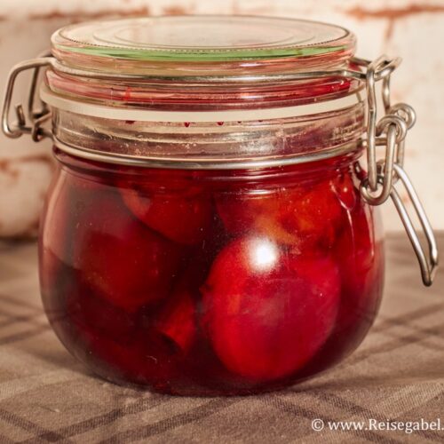 Rotwein Zwetschgen einkochen - Genuss fürs ganze Jahr 🍷